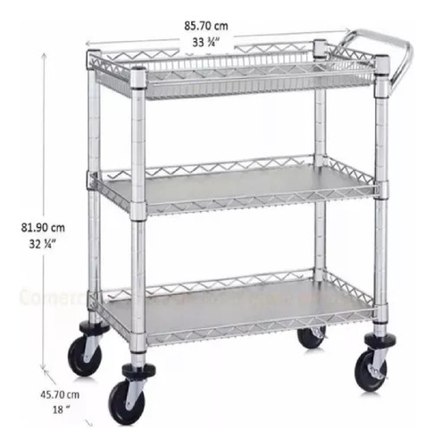 Mesa Carrito De Servicio De Acero Inoxidable