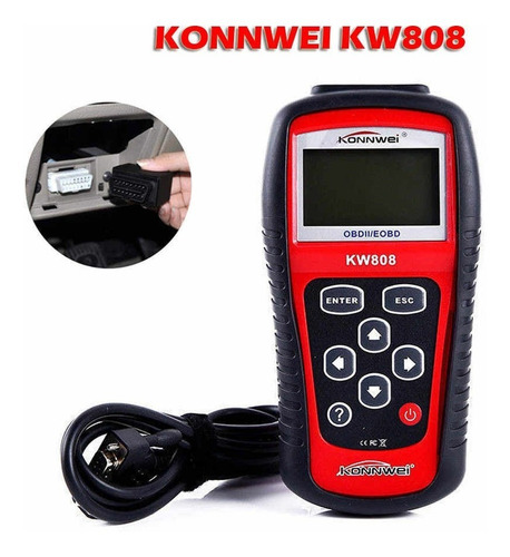 Scanner Automotriz Kw808 Multimarcas Obdii/eobd