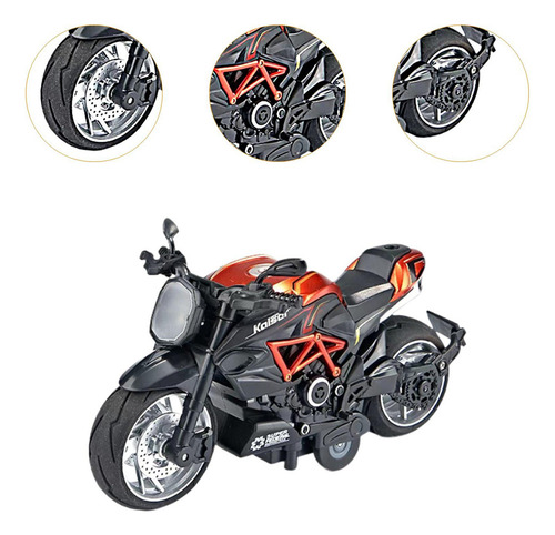 Modelo De Motocicleta, Juguete De Motocicleta Con Retroceso,