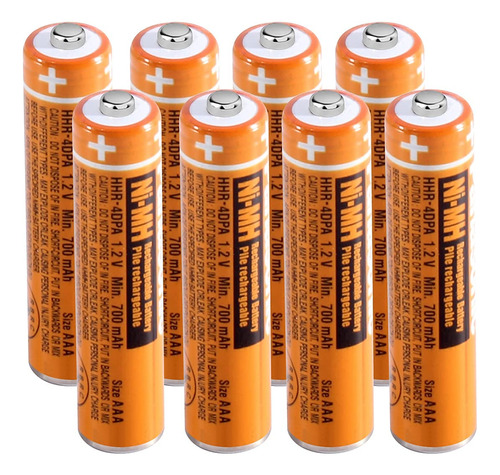 Ni-mh - Batera Recargable Aaa De 1.2 V 700 Mah, Paquete De 8