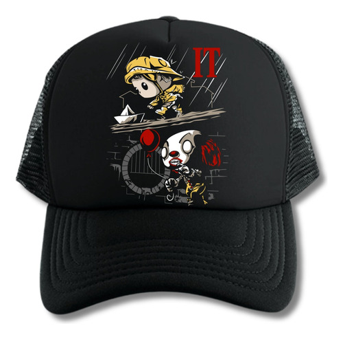 Gorra Trucker It La Cosa Payaso Terror Series Black 