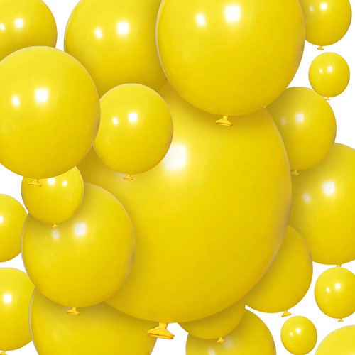 Globos De Látex Coloridos Para Fiesta De Cumpleaños Amarillo