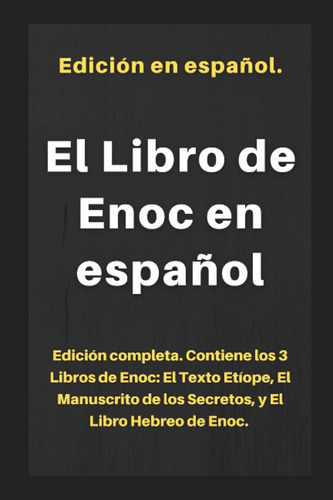 Libro El Libro Enoc Español Contiene 3 Libros