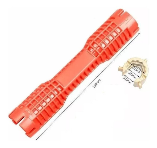 Llave Multiple Plomeria Sanitaria 8en1 Reforzada Baño Cocina