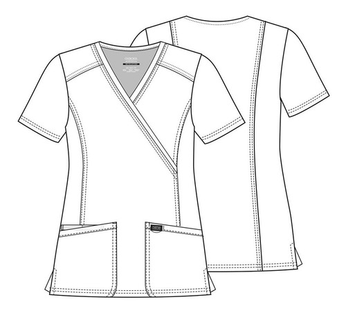 Imagen 2 de 3 de Polera Mujer Cherokee Ww610 - Uniformes Clínicos