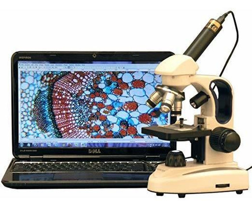 Amscope M158c-2l-e1 Inalámbrico Digital Compuesto Microscopi