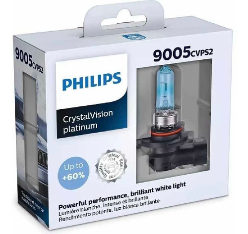 Set 2x Focos Philips Crystal Vision Platinum Hb3 9005 60w