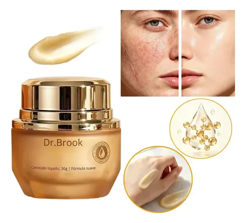 Creme Hidratante Facial Dr.brook com Ceramida e Ácido Hialurônico para Pele Sensível 30g