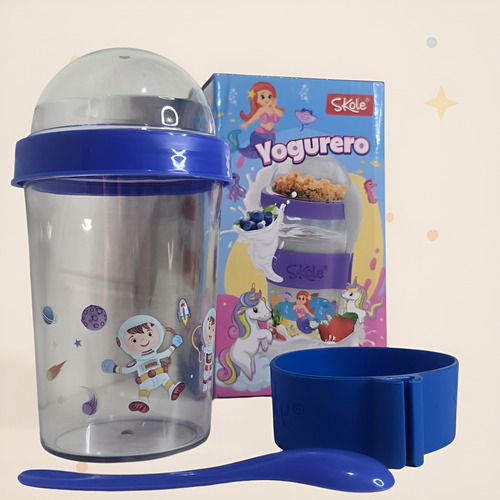 Vasos Yogurteros Y Cerealero Para Chicos Con Diseños Astronauta