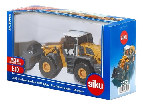 Pala Cargadora Liebherr R580 Escala 1:50 Siku 3533 Amarillo