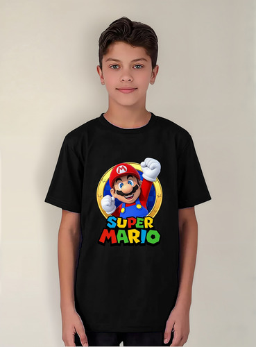 Polera Mario Bros Estampado Dtf Cod 008 - Senshi