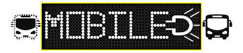 Letrero Led Autobus Wifi 12 Y 24v 1 00x20cm Boton Y Teclado