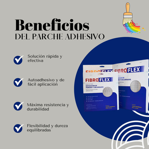 Malla Adhesiva Reparacion Techo Pared Yeso Durlock 5x5 Cm