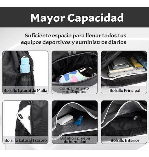 Mochila Deportiva Con Cordón, Bolsas De Cuerdas Mujer Hombre