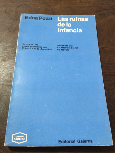 Edna Pozzi. Las Ruinas De La Infancia. Ed. Galerna. Olivos (Usado)
