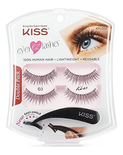 Kiss Ever Ez Eyelashes, 2 Pares