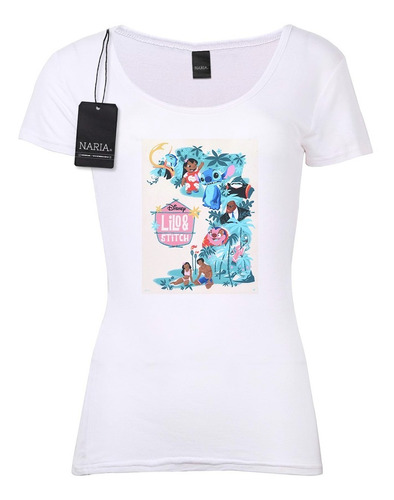 Remera Dama Lilo Y Stitch Diseño Art Logo Imagen - Psls5