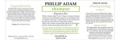 Conjunto De Shampoo E Condicionador Sem Fragrância Phillip A