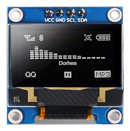 Dorhea 6pcs 0.96 Módulo Oled Módulo X64 Pixel Lcd Whit