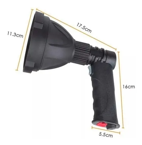 Foco Faro Tipo Mulita 10 Watts Recargable Camping Con Trípode Plegable Alta Calidad Everest