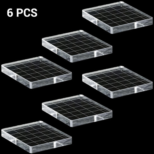 Conjunto De 6 Bloques Transparentes Con Rejilla Para Manuali