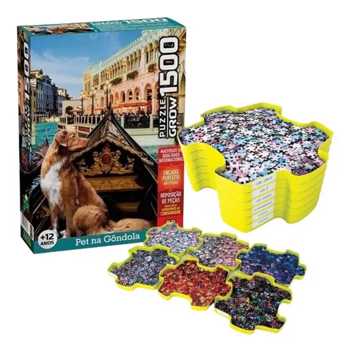 Quebra-Cabeça Puzzle Pet Na Gôndola 1500 Peças Grow - 3939