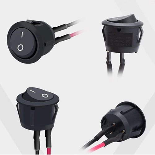 Interruptor Redondo De Substituição 12v, Ca