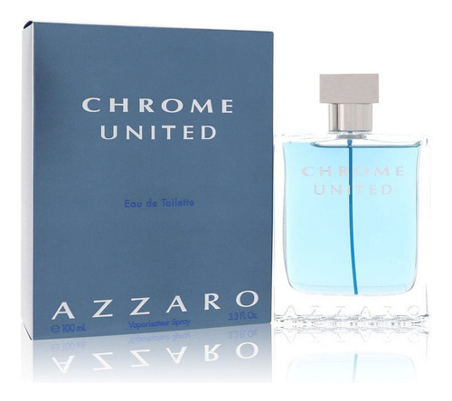 Set 3 Edt 3.4 Onzas Chrome United Por Azzaro Para Hombre