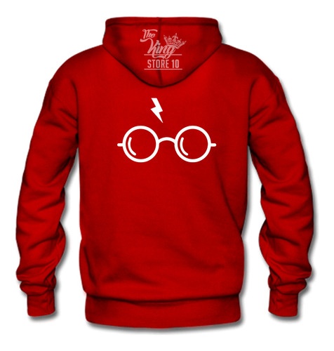 Poleron Cierre + Taza, Lentes Harry Potter, Magia, Rayo, Peliculas, Libros / The King Store