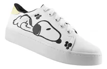 Comprar Tenis Snoopy Niña Casual Moda Juvenil Blancos Comodo 451-bs