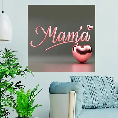 Cartel Letrero Te Amo Mamá Día Madre Lona Fiesta Evento Cm8p