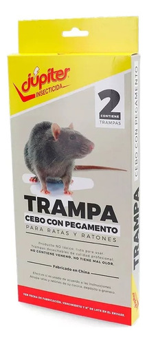 Trampas Con Pegamento Para Ratas Y Ratones Jupiter X2 Uni