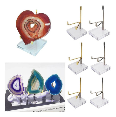 Soporte Acrílico Transparente Para Bolas De Cristal Con Base