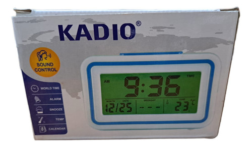 Reloj Digital Con Alarma Calendario Temperatura Y Humedad