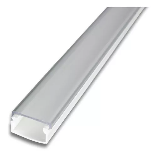 Canaleta para tira LED con tapa transparente de PVC Difusor ideal