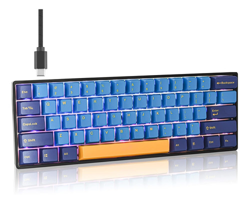 Ussixchare Gk61 Nautilus - Teclado Mecnico 60% Personalizado