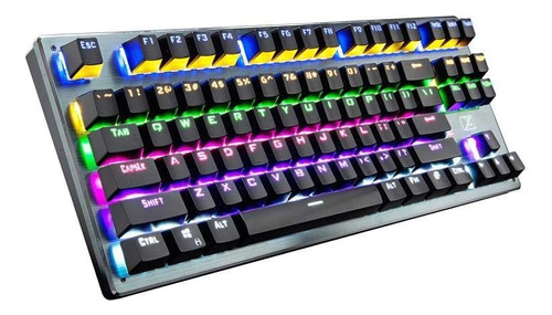 Teclado Mecánico Juegos Con Retroiluminación Led 87 Teclas