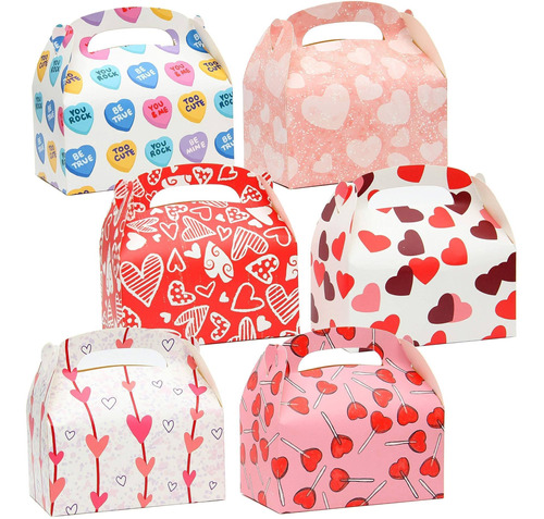 24 Estuche Para Dia San Valentin 6 5.5 3 Cupcake Bolsa