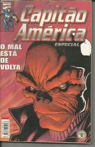 Capitao America Especial - Em Português - Editora Abril - Formato 13,5 X 20,5 - Capa Mole - 2000 - Bonellihq Cx444 H1