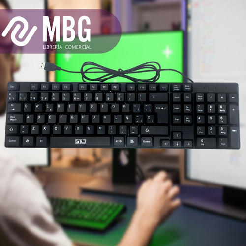 Imagen 4 de 6 de Teclado Para Pc Gtc Kbg-204 Usb En Español