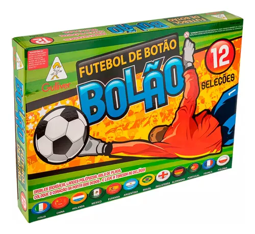 Jogo de Futebol de Botão - 2 Seleções - Brasil x Argentina - Gulliver