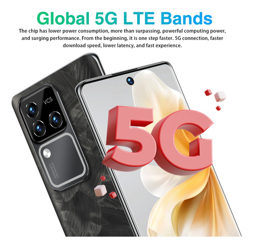 Smartphone Dual Sim 512gb+16gb Andriod 13 Gran Pantalla De 6.8 Pulgadas 5g Wifi