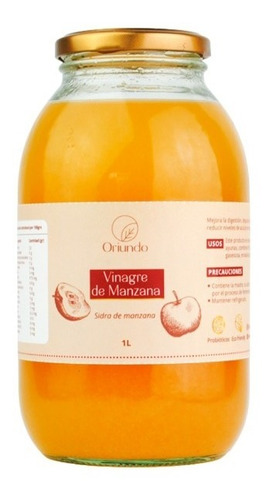 Vinagre De Manzana Con La Madre 1000ml - mL a $45