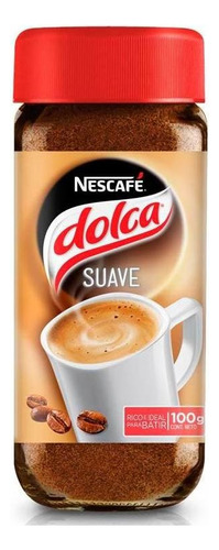 Cafe Nescafé suave 100 Gr Dolca Cafe Soluble sin TACC y con azúcares