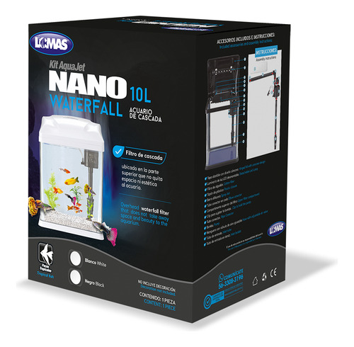Kit Nano Acuario Con Luz Led 10 Lt Pecera Lomas