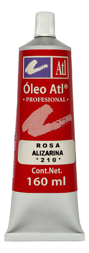 Pintura Oleo Atl T-40 160ml Tubo Grande Color 210 Rosa Alizarina