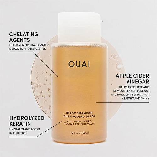Shampoo Ouai Detox Jumbo 473ml Com Vinagre De Maçã E Kera