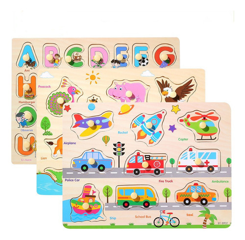 Fun Animals-924 - Tabla De Rompecabezas De Uñas Con Forma De