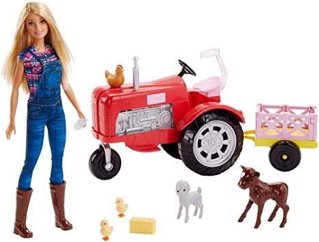 Barbie Doll Y Tractores