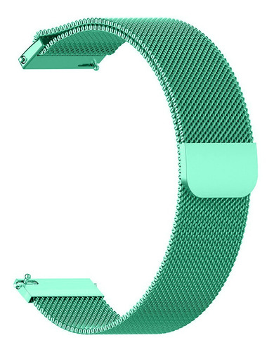 Pulseira Milanese Compatível Com Amazfit Galaxy Watch 20mm Cor Verde/Água